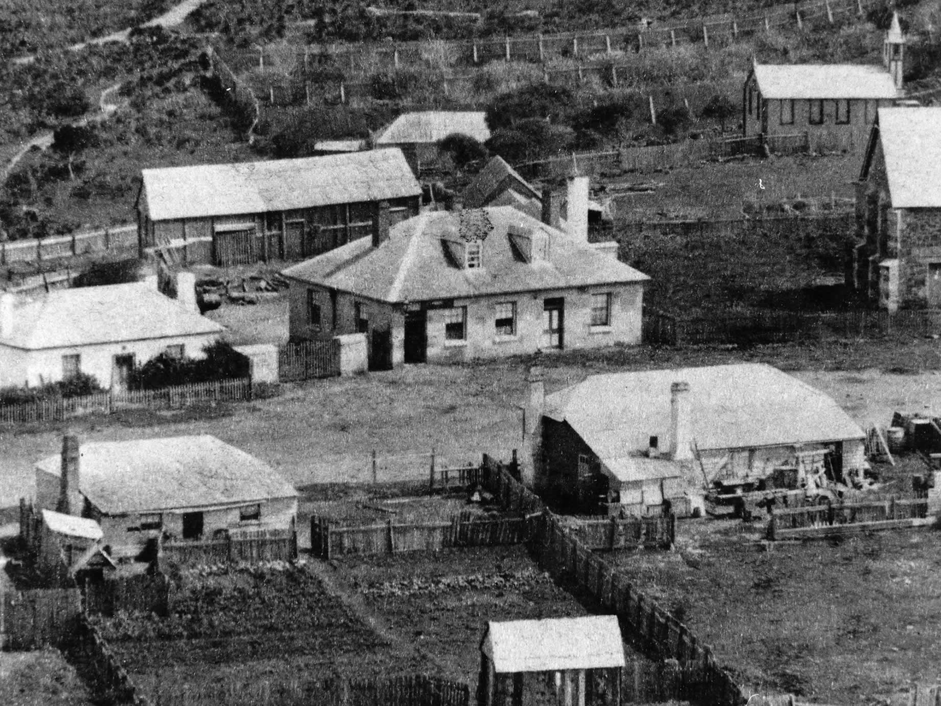 Vue de la résidence privée The Plough Inn, 1858